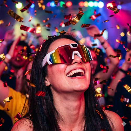 luxe rave glasses